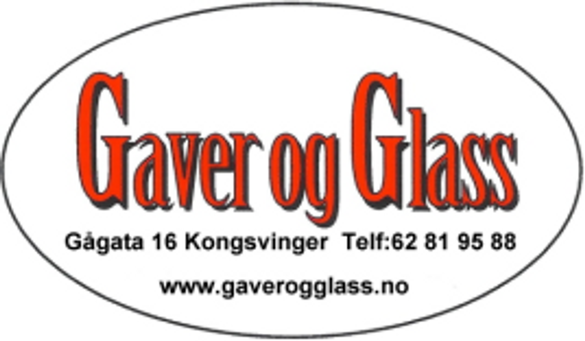 Logo, Gaver og Glass Kongsvinger AS